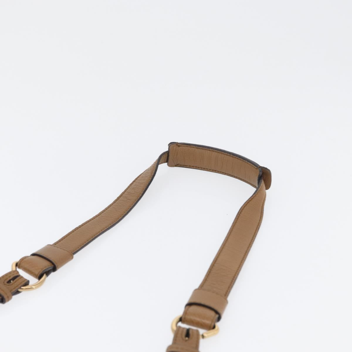 Chloe Elise Hand Bag Leather 2way Brown Gold Auth BA10748