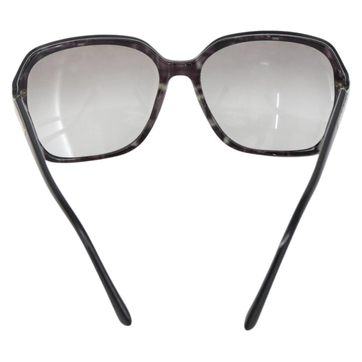 PRADA Sunglasses plastic Black SPR18M Auth BA10788