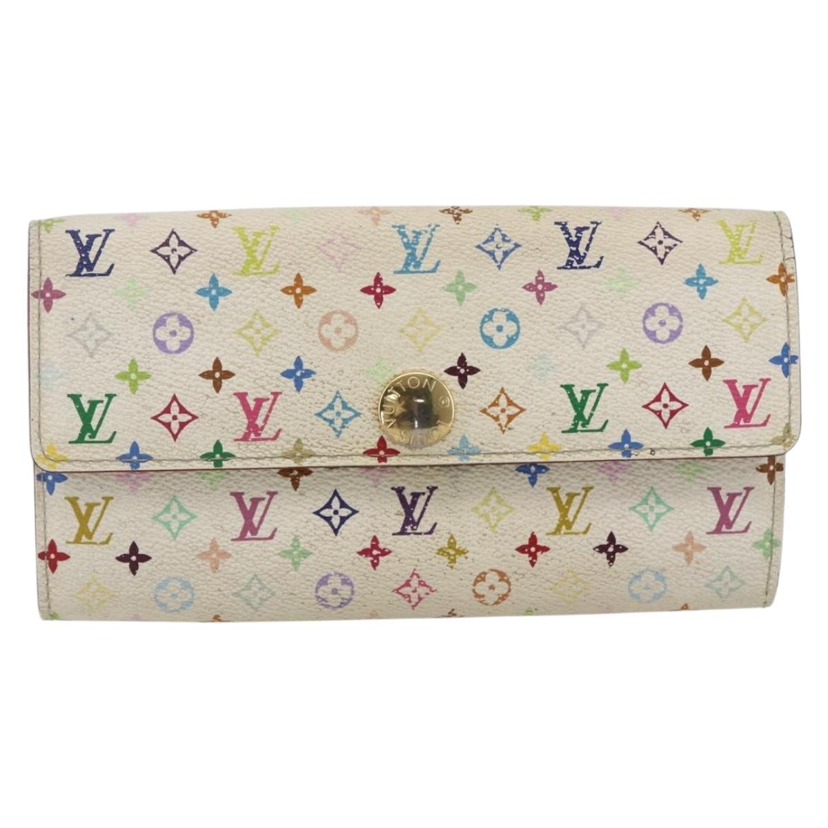 LOUIS VUITTON Monogram Multicolor Portefeuille Sarah Wallet M93532 Auth BA10789