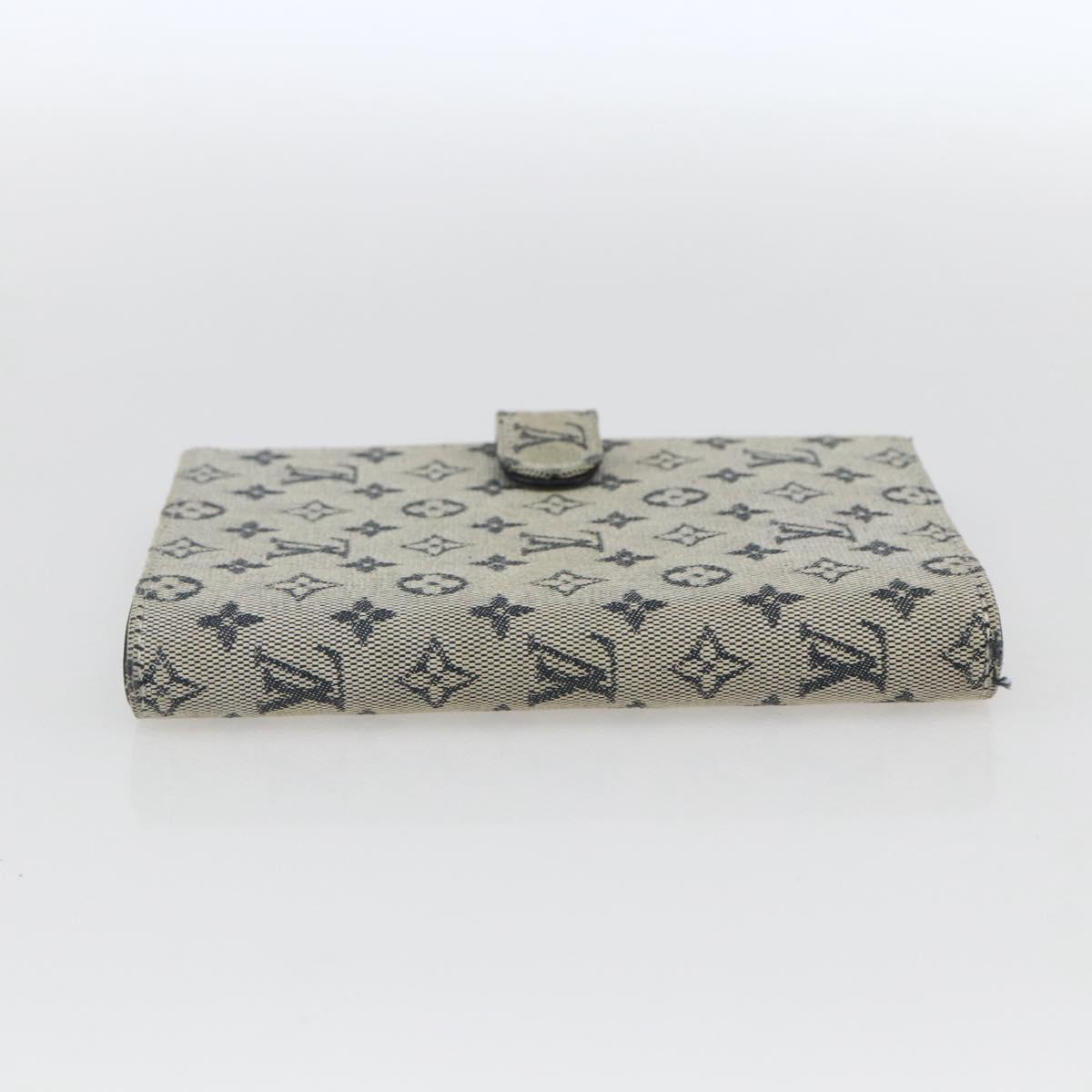 LOUIS VUITTON Monogram Mini Agenda PM Day Planner Cover Blue R20910 Auth BA10790