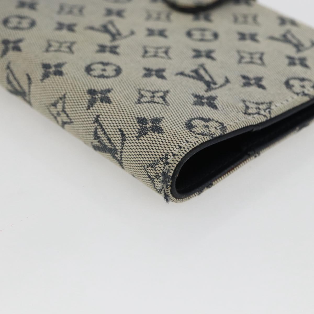 LOUIS VUITTON Monogram Mini Agenda PM Day Planner Cover Blue R20910 Auth BA10790