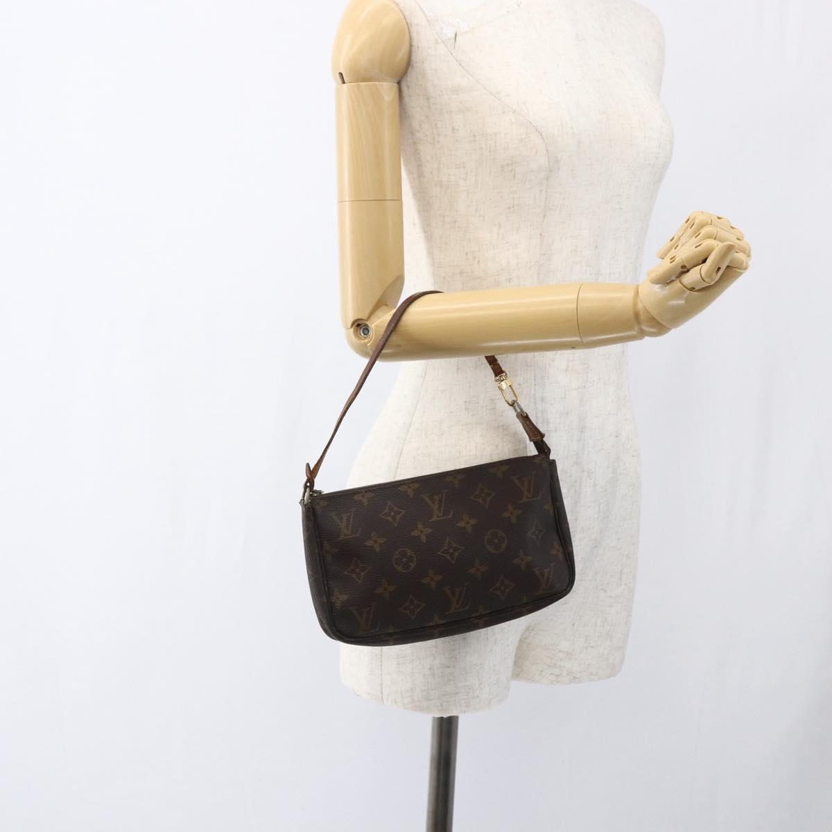 LOUIS VUITTON Monogram Pochette Accessoires Pouch M51980 LV Auth BA10797