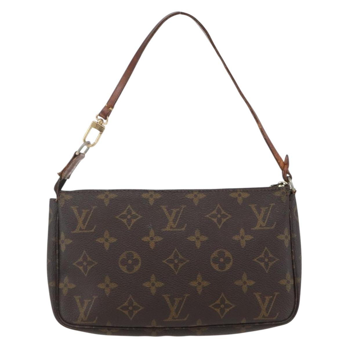 LOUIS VUITTON Monogram Pochette Accessoires Pouch M51980 LV Auth BA10797