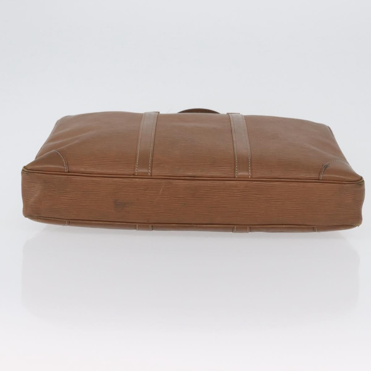 LOUIS VUITTON Epi Porte Documents Voyage Business Bag Brown M54478 Auth BA10800