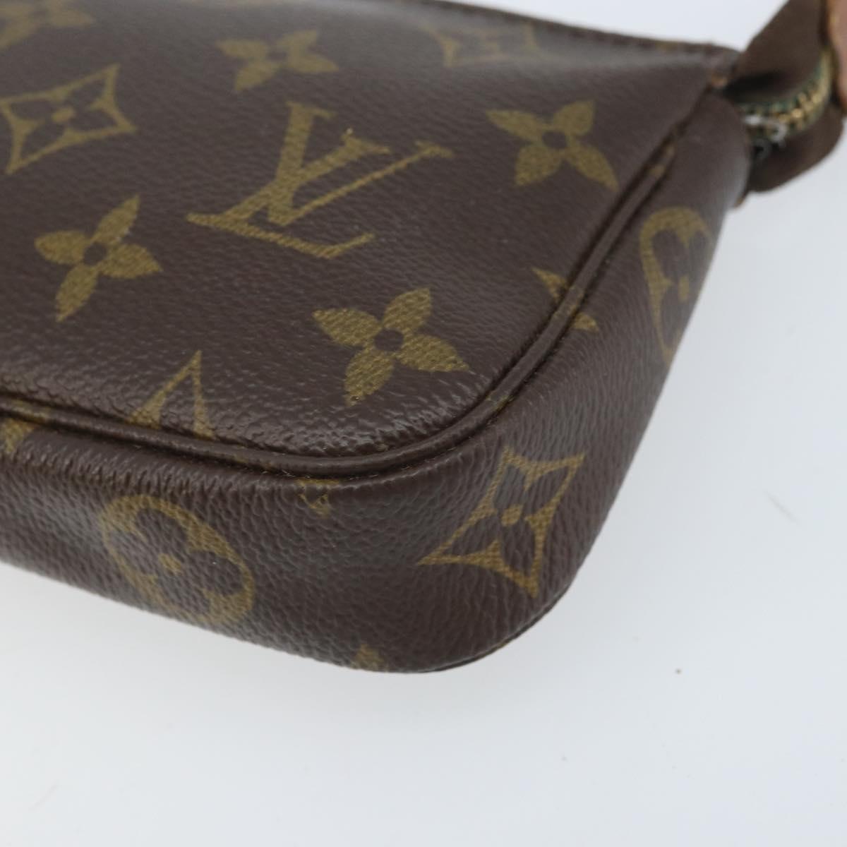 LOUIS VUITTON Monogram Mini Pochette Accessoires Pouch M58009 LV Auth BA10804