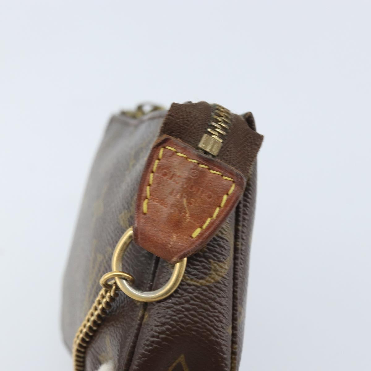 LOUIS VUITTON Monogram Mini Pochette Accessoires Pouch M58009 LV Auth BA10804