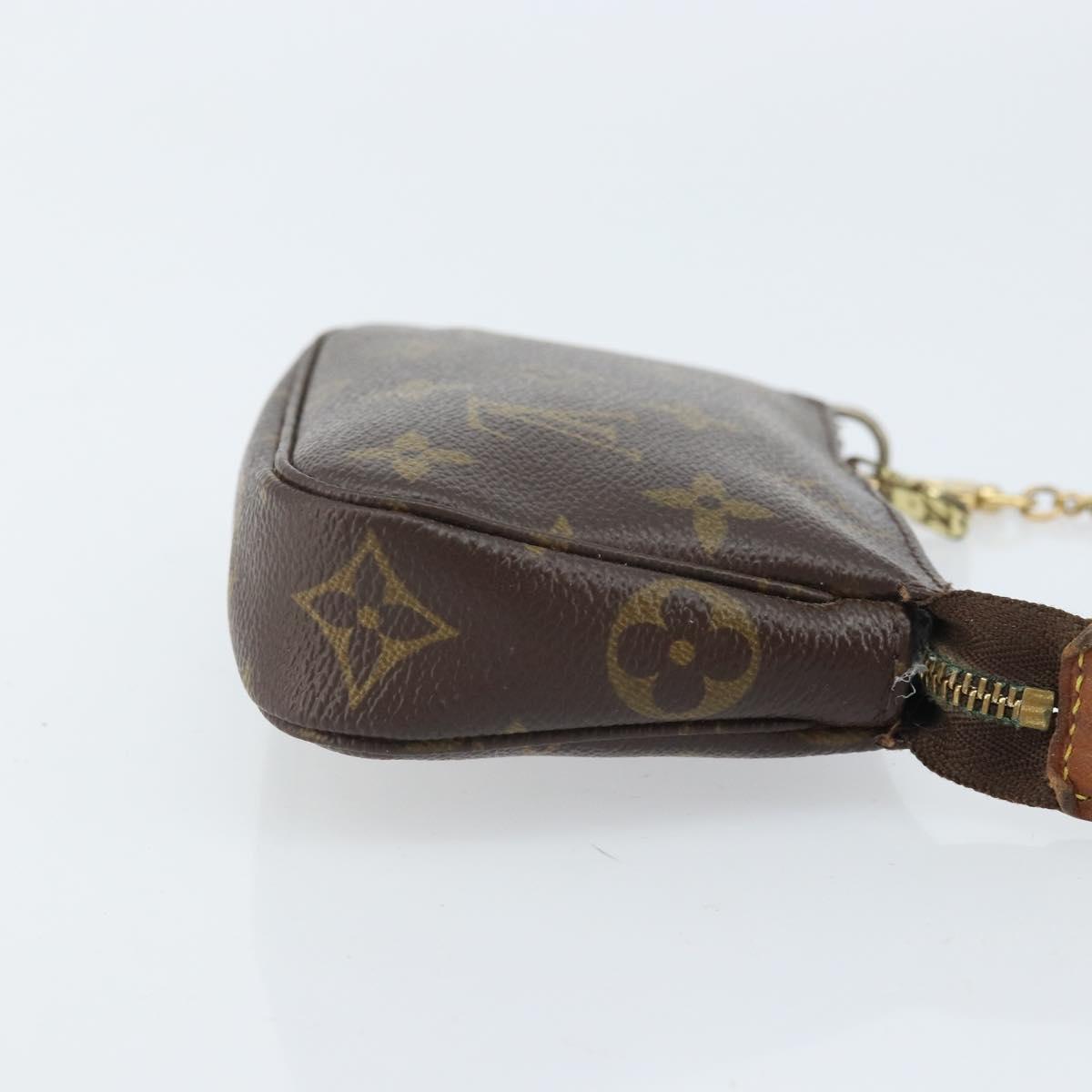 LOUIS VUITTON Monogram Mini Pochette Accessoires Pouch M58009 LV Auth BA10804