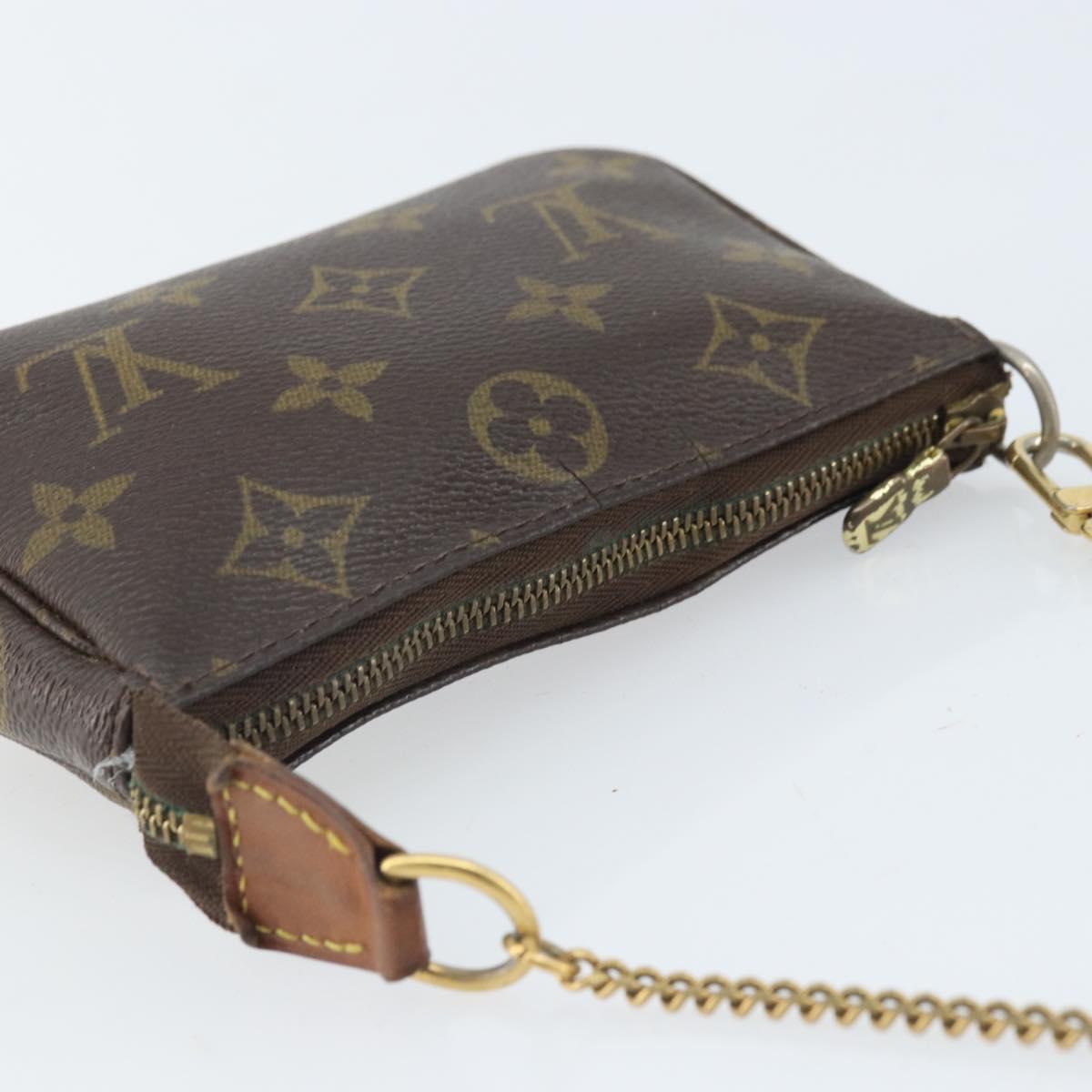 LOUIS VUITTON Monogram Mini Pochette Accessoires Pouch M58009 LV Auth BA10804