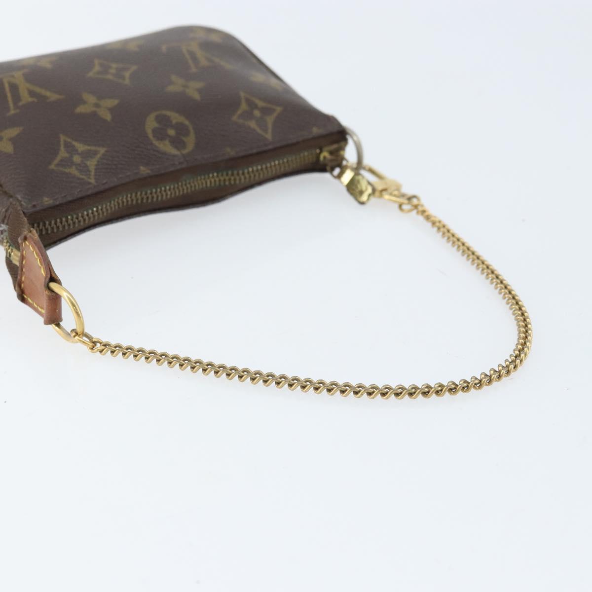 LOUIS VUITTON Monogram Mini Pochette Accessoires Pouch M58009 LV Auth BA10804