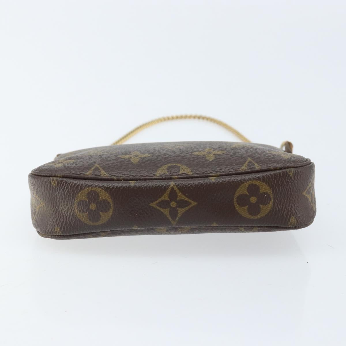 LOUIS VUITTON Monogram Mini Pochette Accessoires Pouch M58009 LV Auth BA10804