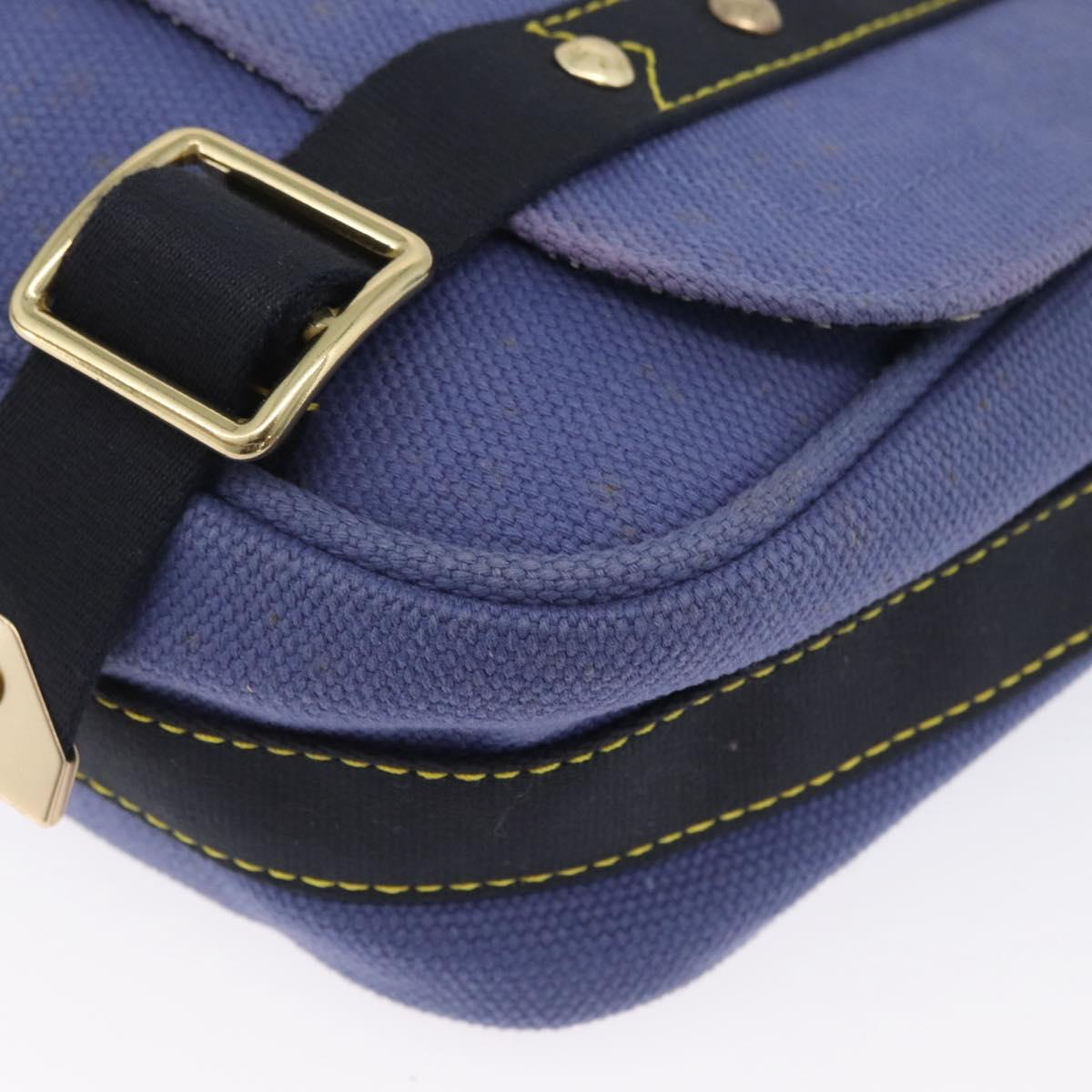 LOUIS VUITTON Antigua Buzzus PM Shoulder Bag Blue M40081 LV Auth BA10805