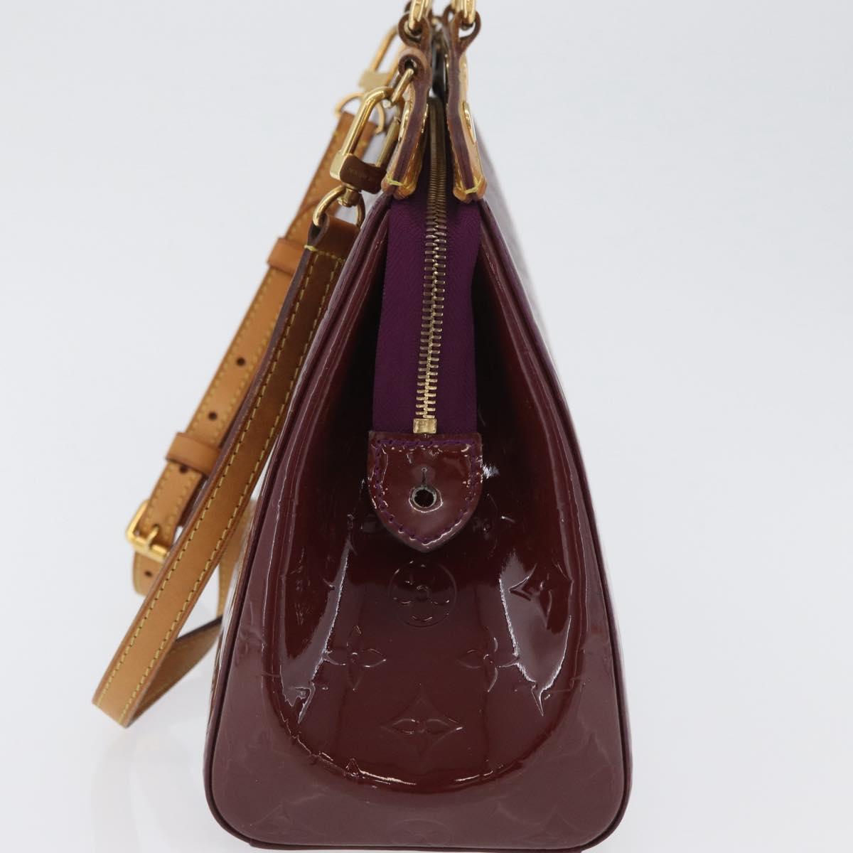 LOUIS VUITTON Monogram Vernis Blair MM Bag 2way amethyst M90106 LV Auth BA10814