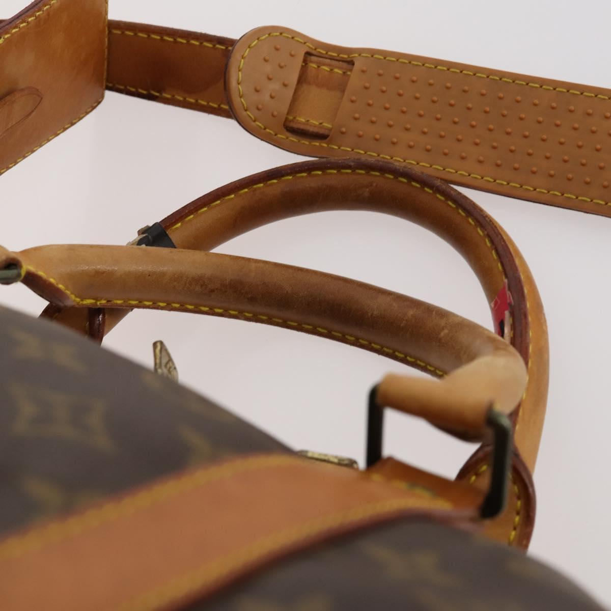 LOUIS VUITTON Monogram Keepall Bandouliere 60 Boston Bag M41412 LV Auth BA10818