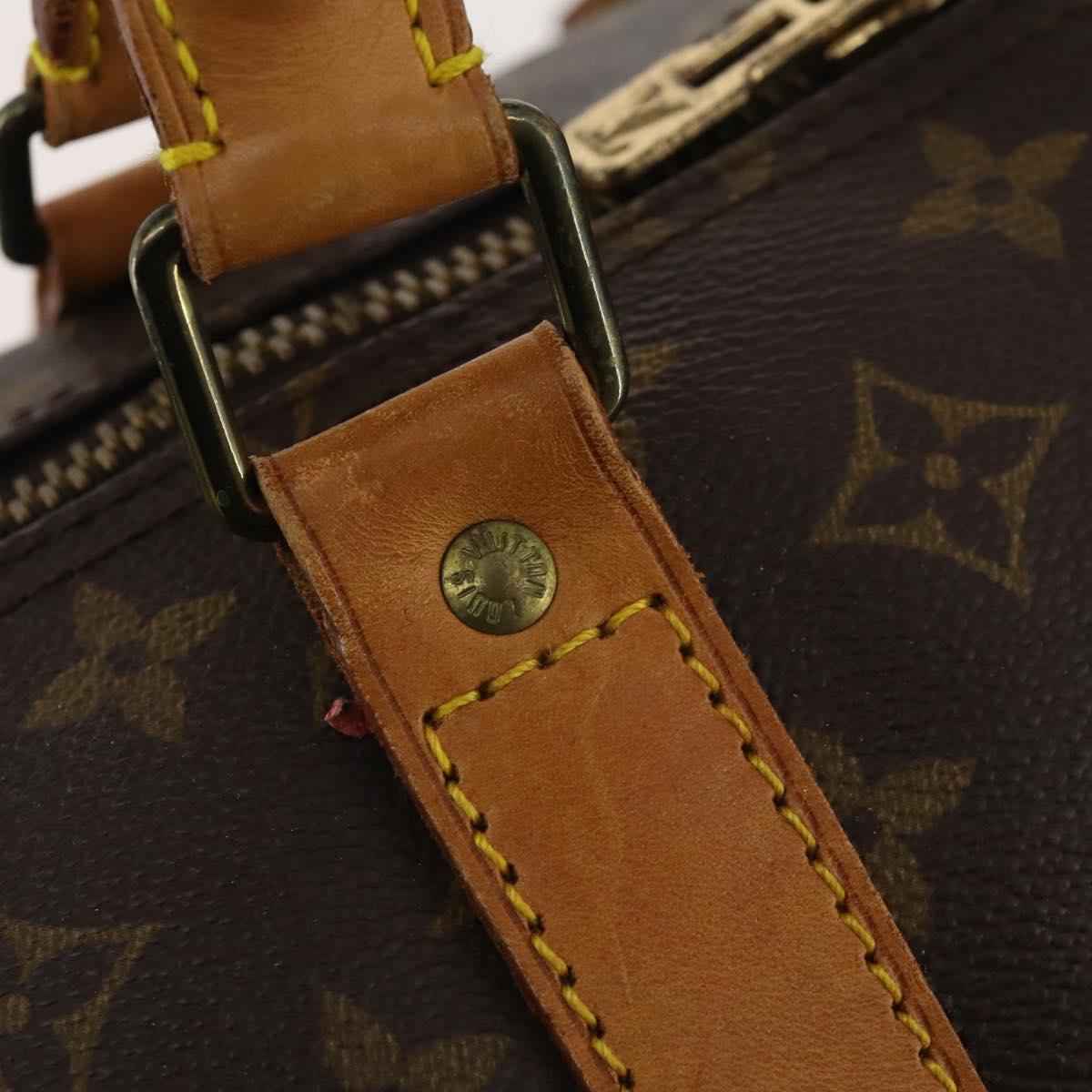 LOUIS VUITTON Monogram Keepall Bandouliere 60 Boston Bag M41412 LV Auth BA10818