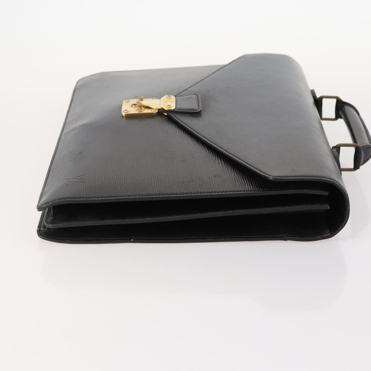 LOUIS VUITTON Epi Serviette Conseiller Briefcase Black M54422 LV Auth BA10821