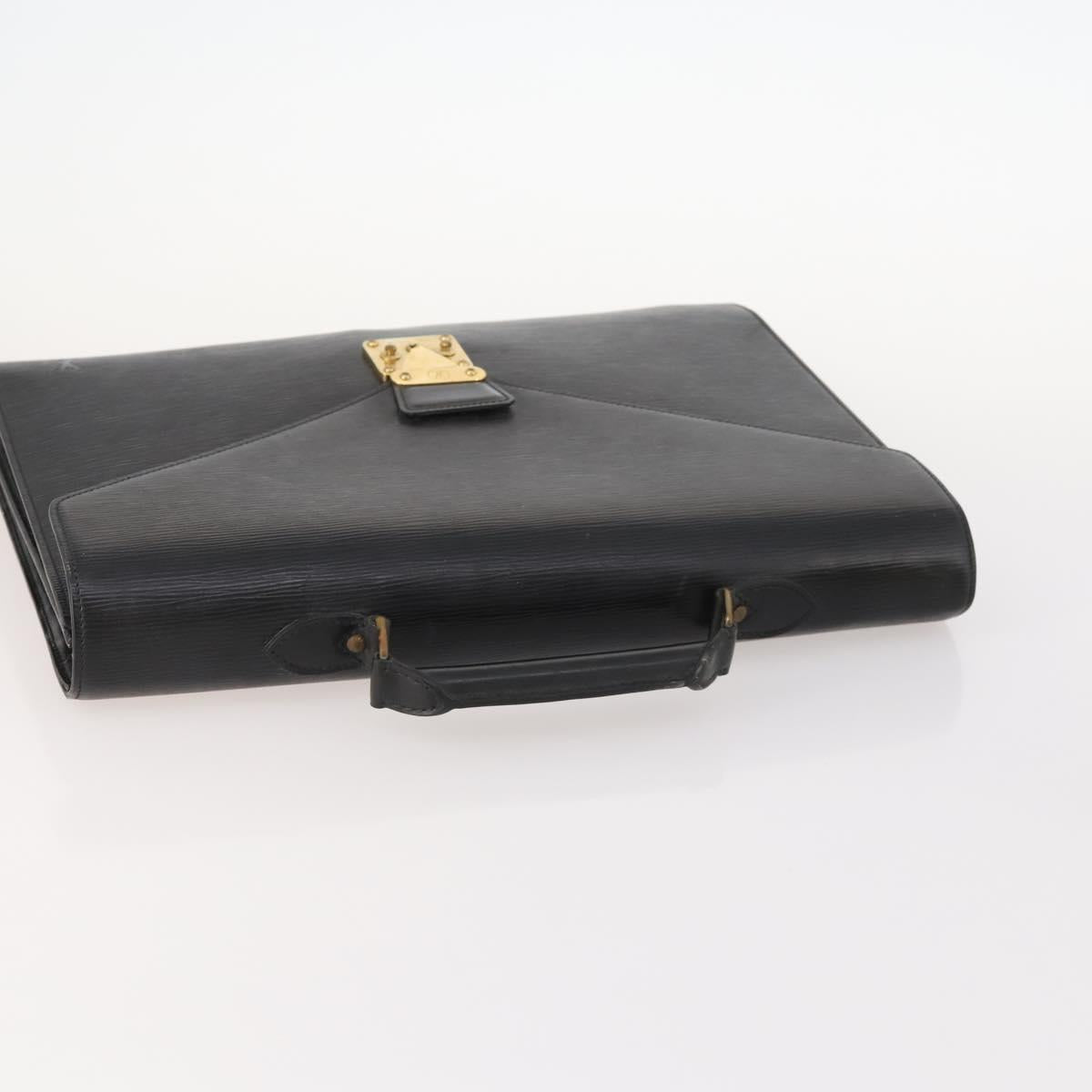 LOUIS VUITTON Epi Serviette Conseiller Briefcase Black M54422 LV Auth BA10821