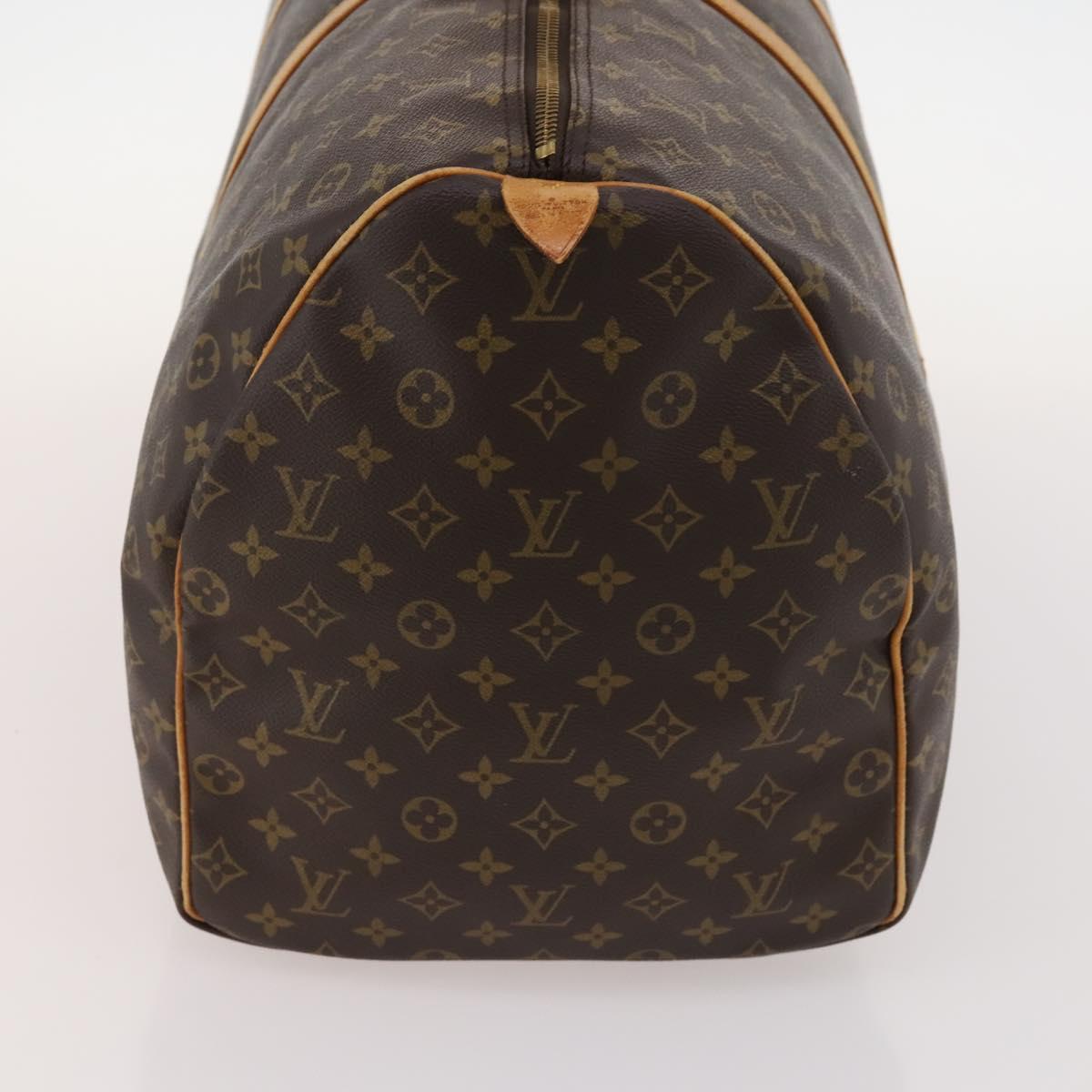 LOUIS VUITTON Monogram Keepall 60 Boston Bag M41422 LV Auth BA10824