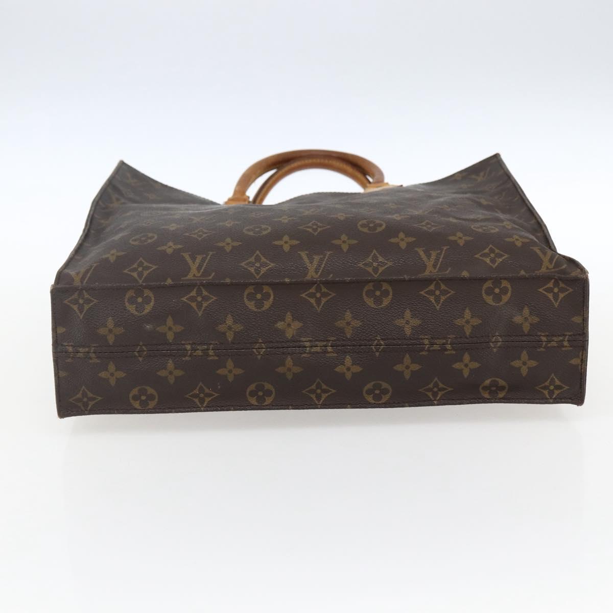 LOUIS VUITTON Monogram Sac Plat Hand Bag M51140 LV Auth BA10825