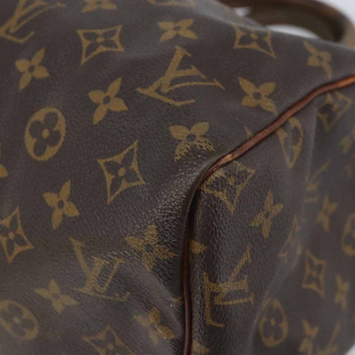 LOUIS VUITTON Monogram Speedy 30 Hand Bag M41526 LV Auth BA10831