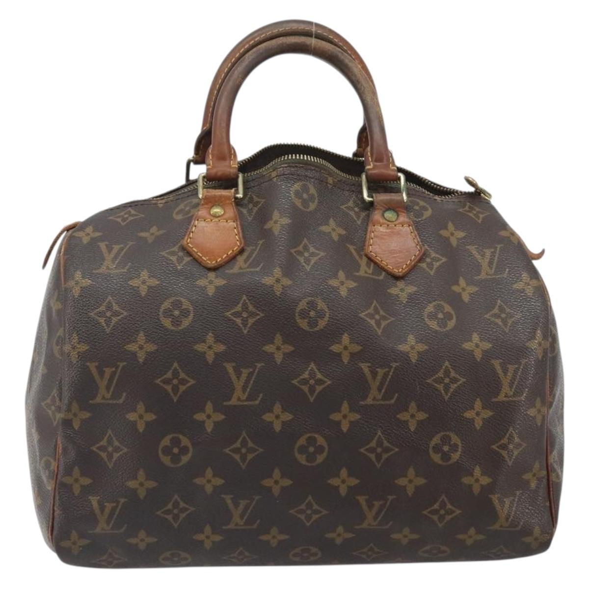 LOUIS VUITTON Monogram Speedy 30 Hand Bag M41526 LV Auth BA10831