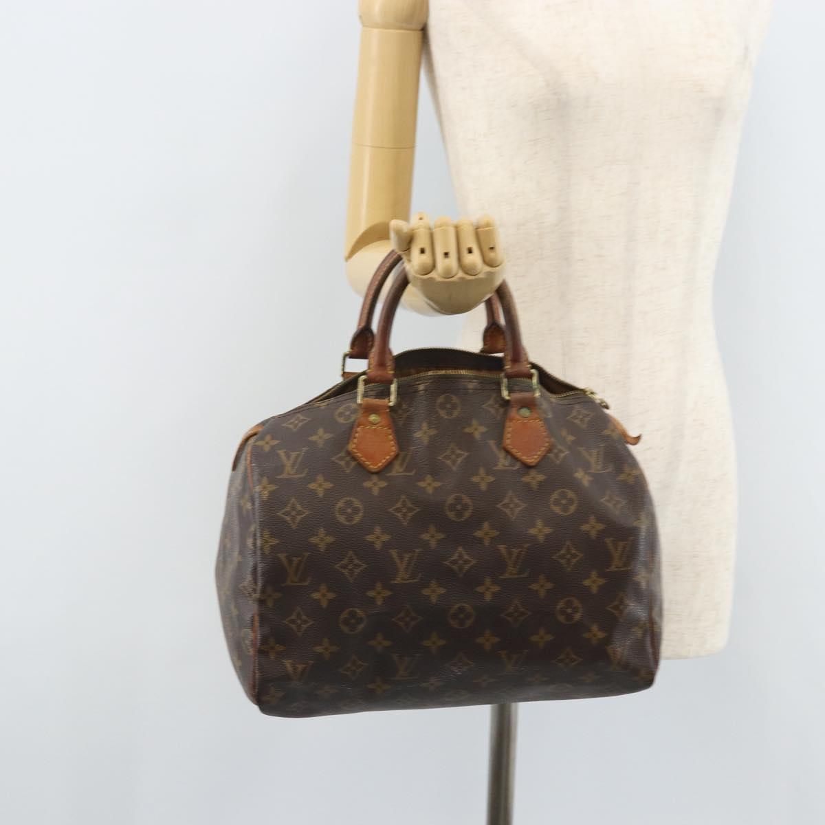 LOUIS VUITTON Monogram Speedy 30 Hand Bag M41526 LV Auth BA10831