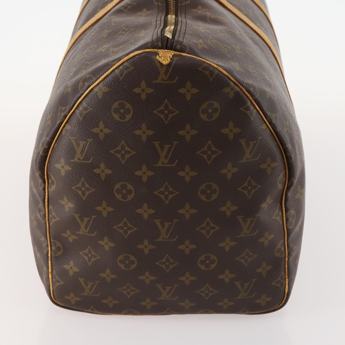 LOUIS VUITTON Monogram Keepall 55 Boston Bag M41424 LV Auth BA10839
