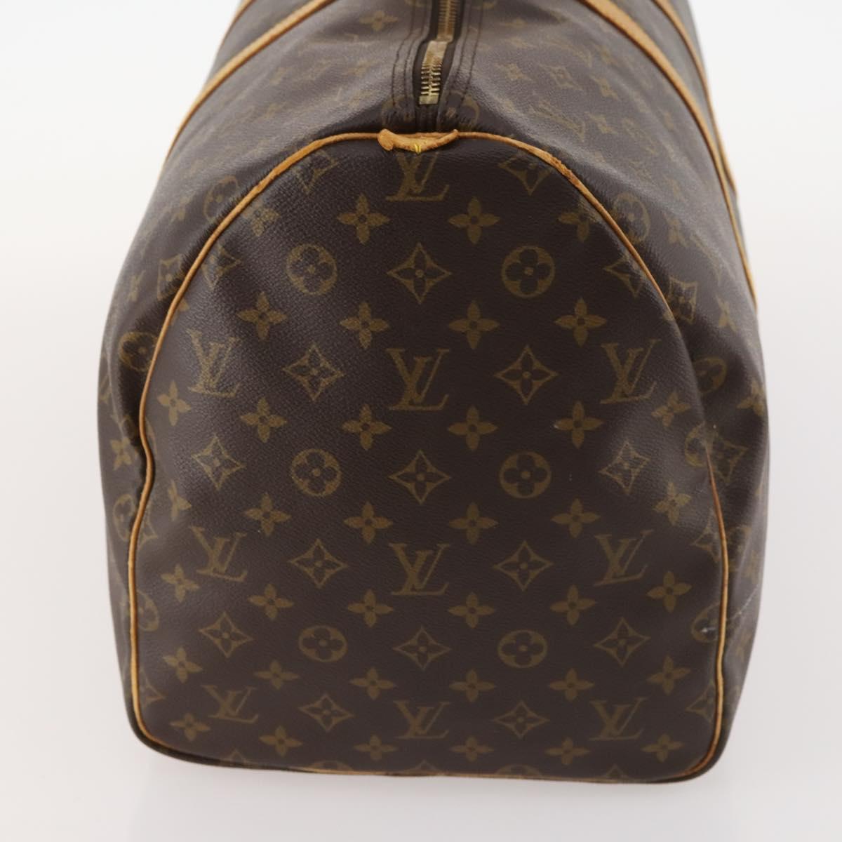 LOUIS VUITTON Monogram Keepall 55 Boston Bag M41424 LV Auth BA10839