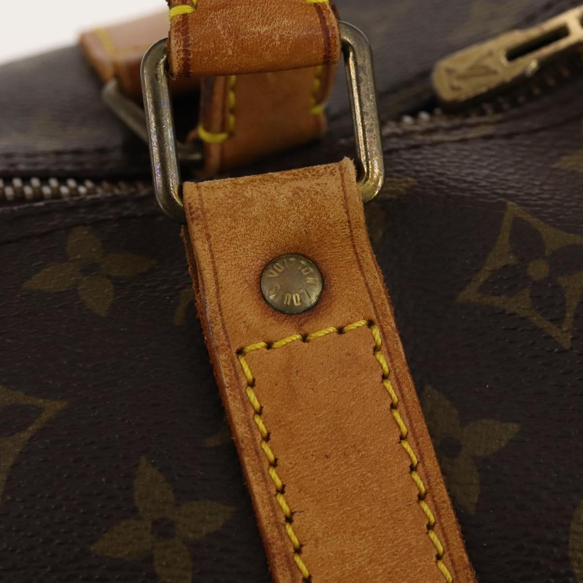 LOUIS VUITTON Monogram Keepall Bandouliere 60 Boston Bag M41412 LV Auth BA10840