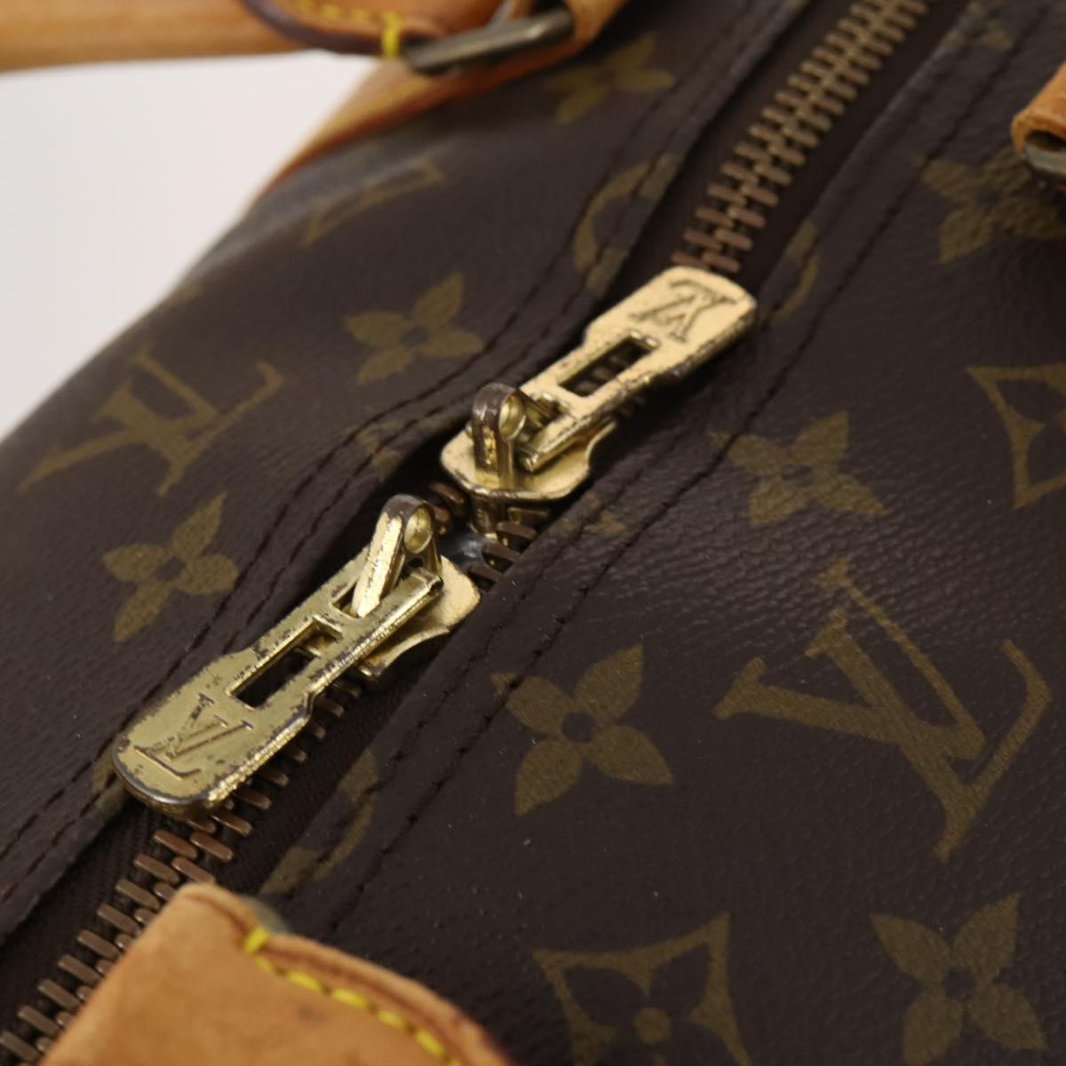 LOUIS VUITTON Monogram Keepall Bandouliere 60 Boston Bag M41412 LV Auth BA10840