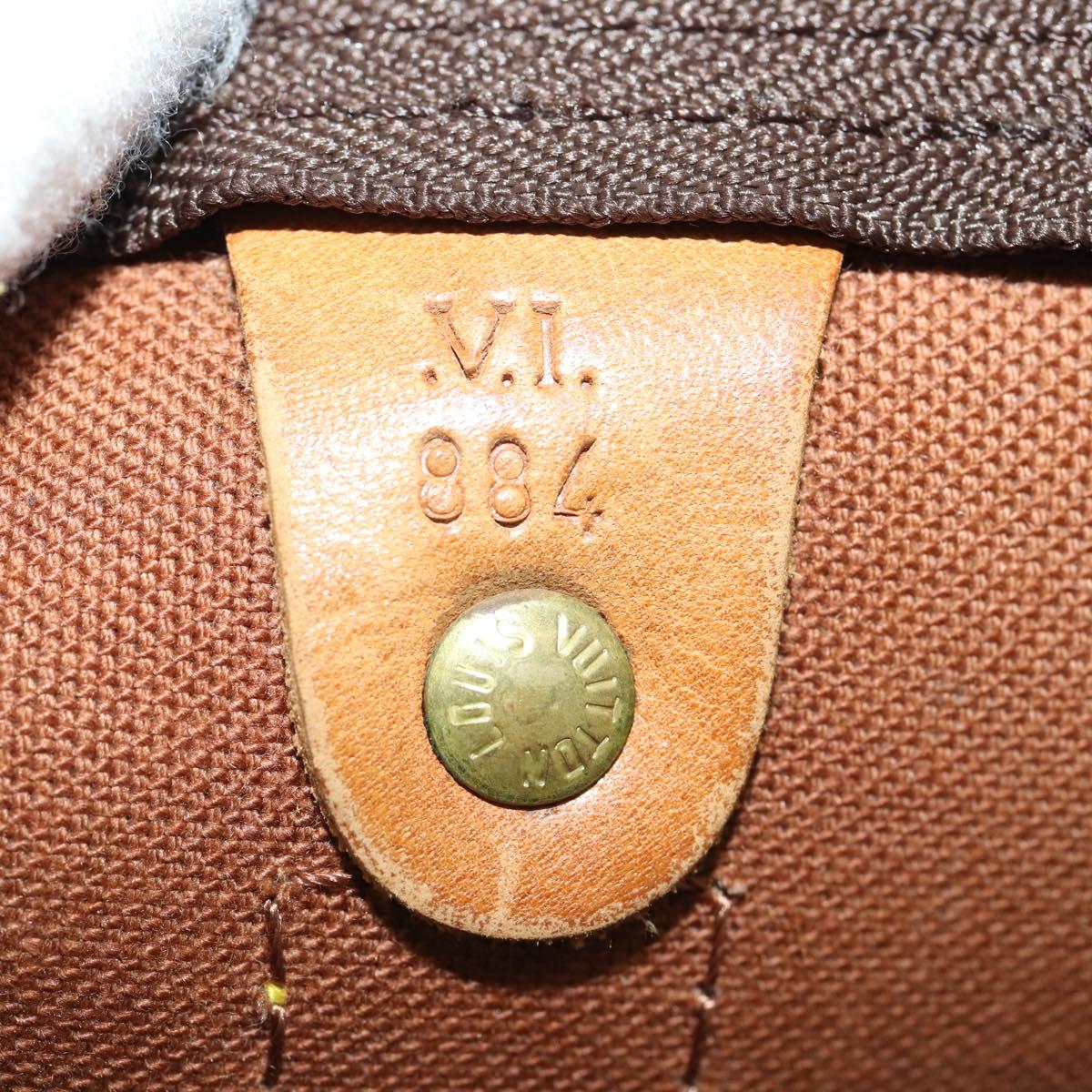 LOUIS VUITTON Monogram Keepall Bandouliere 60 Boston Bag M41412 LV Auth BA10840