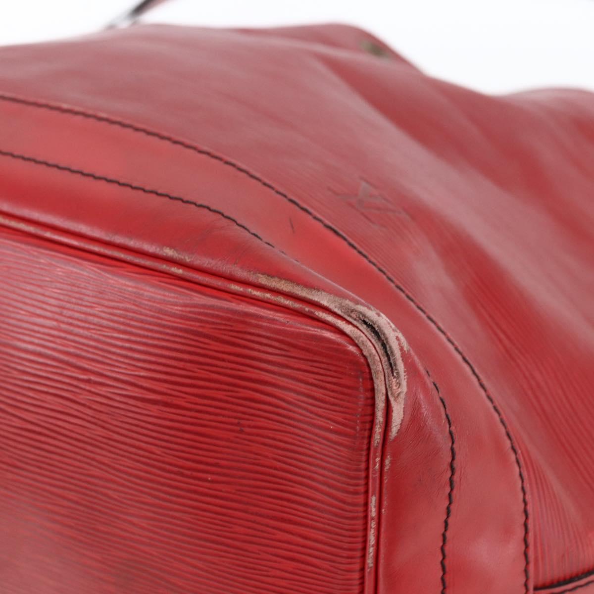 LOUIS VUITTON Epi Noe Shoulder Bag Red M44007 LV Auth BA10844