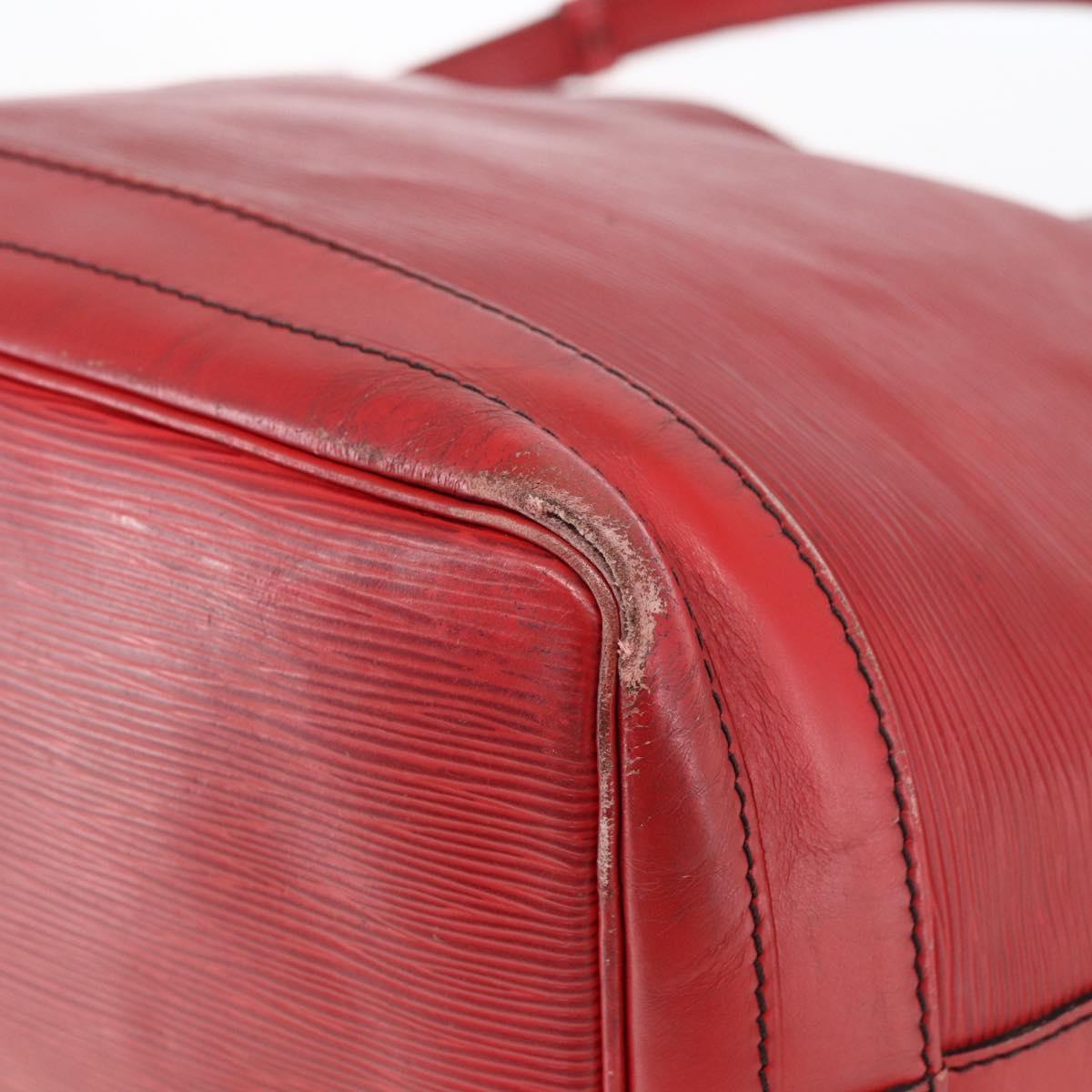 LOUIS VUITTON Epi Noe Shoulder Bag Red M44007 LV Auth BA10844
