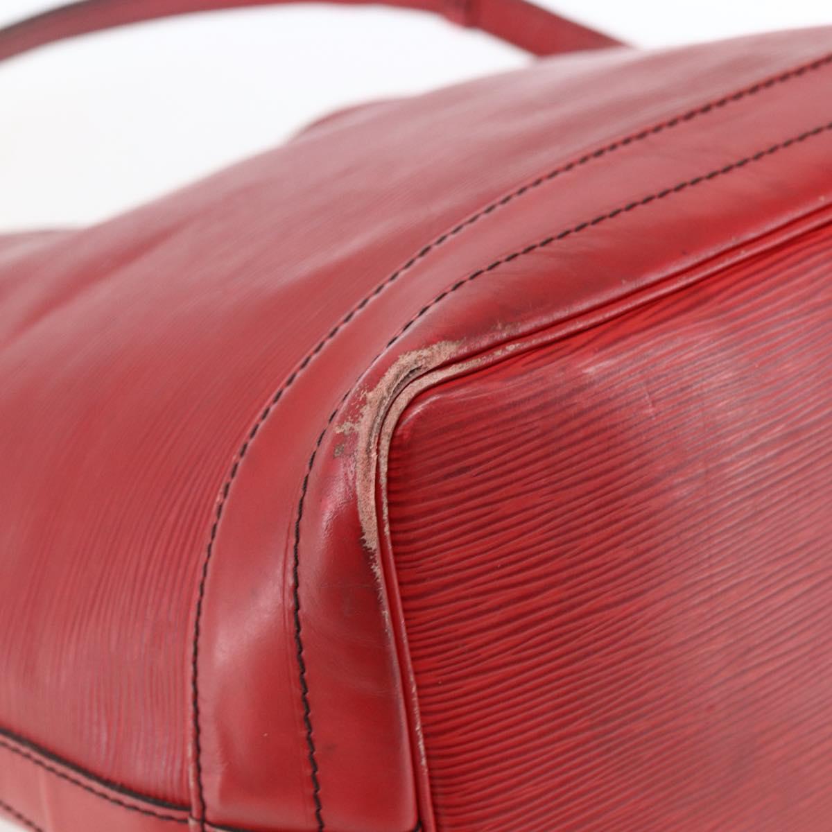 LOUIS VUITTON Epi Noe Shoulder Bag Red M44007 LV Auth BA10844