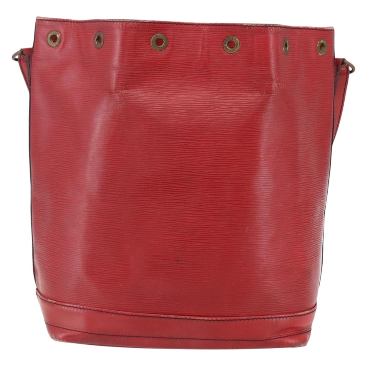 LOUIS VUITTON Epi Noe Shoulder Bag Red M44007 LV Auth BA10844