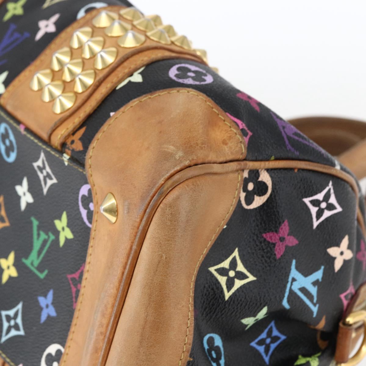 LOUIS VUITTON Monogram Multicolor Courtney MM Bag 2way Black M45642 Auth BA10845