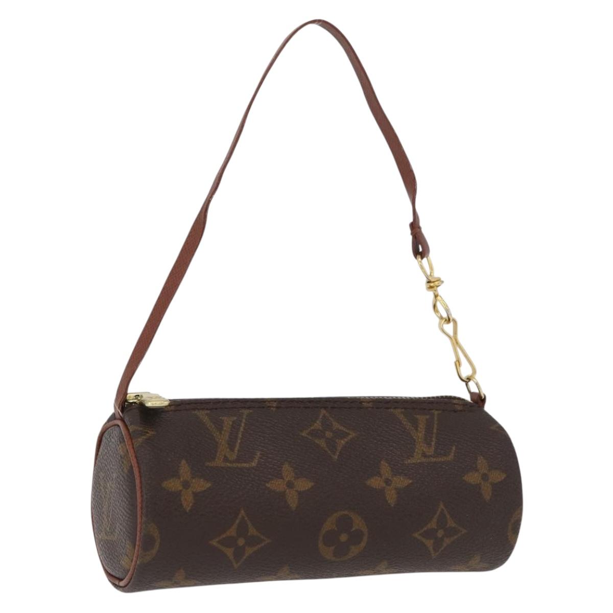 LOUIS VUITTON Monogram Papillon Pouch LV Auth BA10857