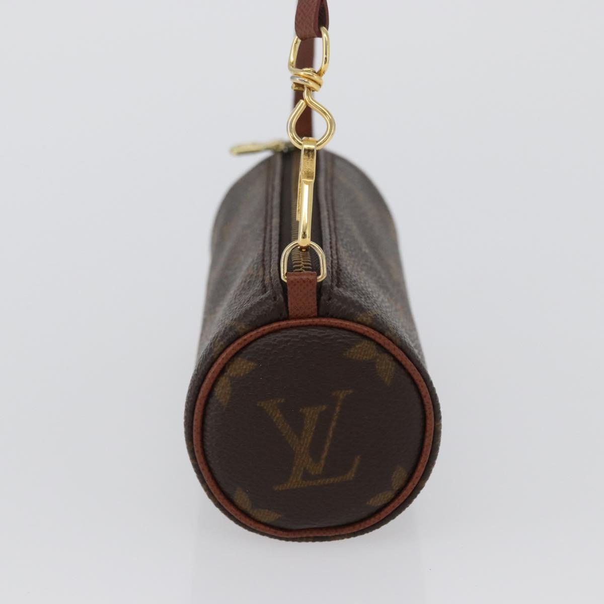 LOUIS VUITTON Monogram Papillon Pouch LV Auth BA10857