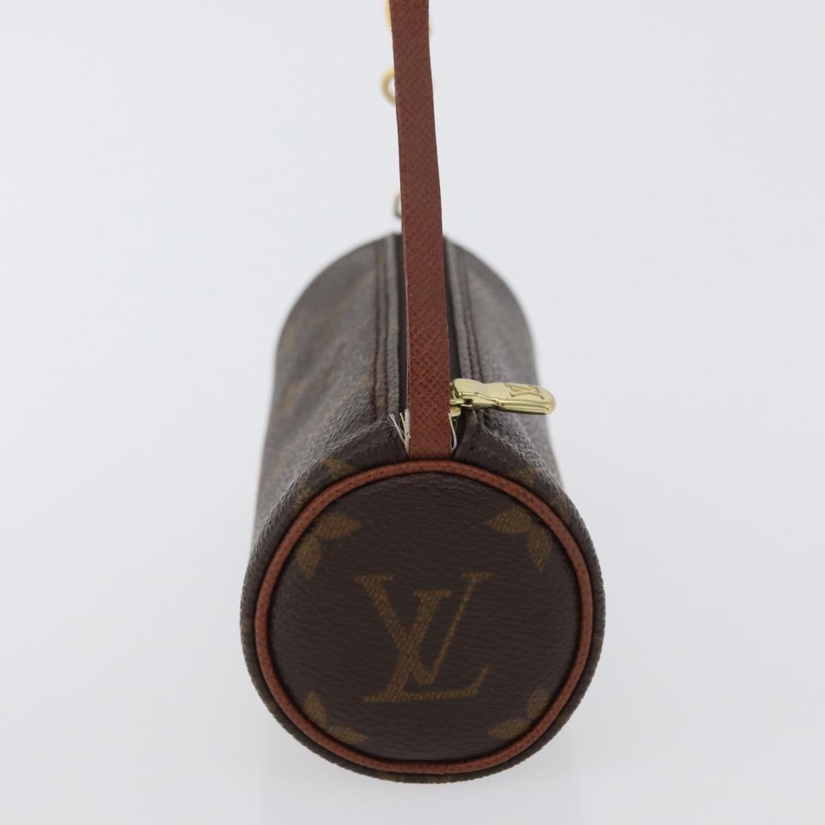 LOUIS VUITTON Monogram Papillon Pouch LV Auth BA10857