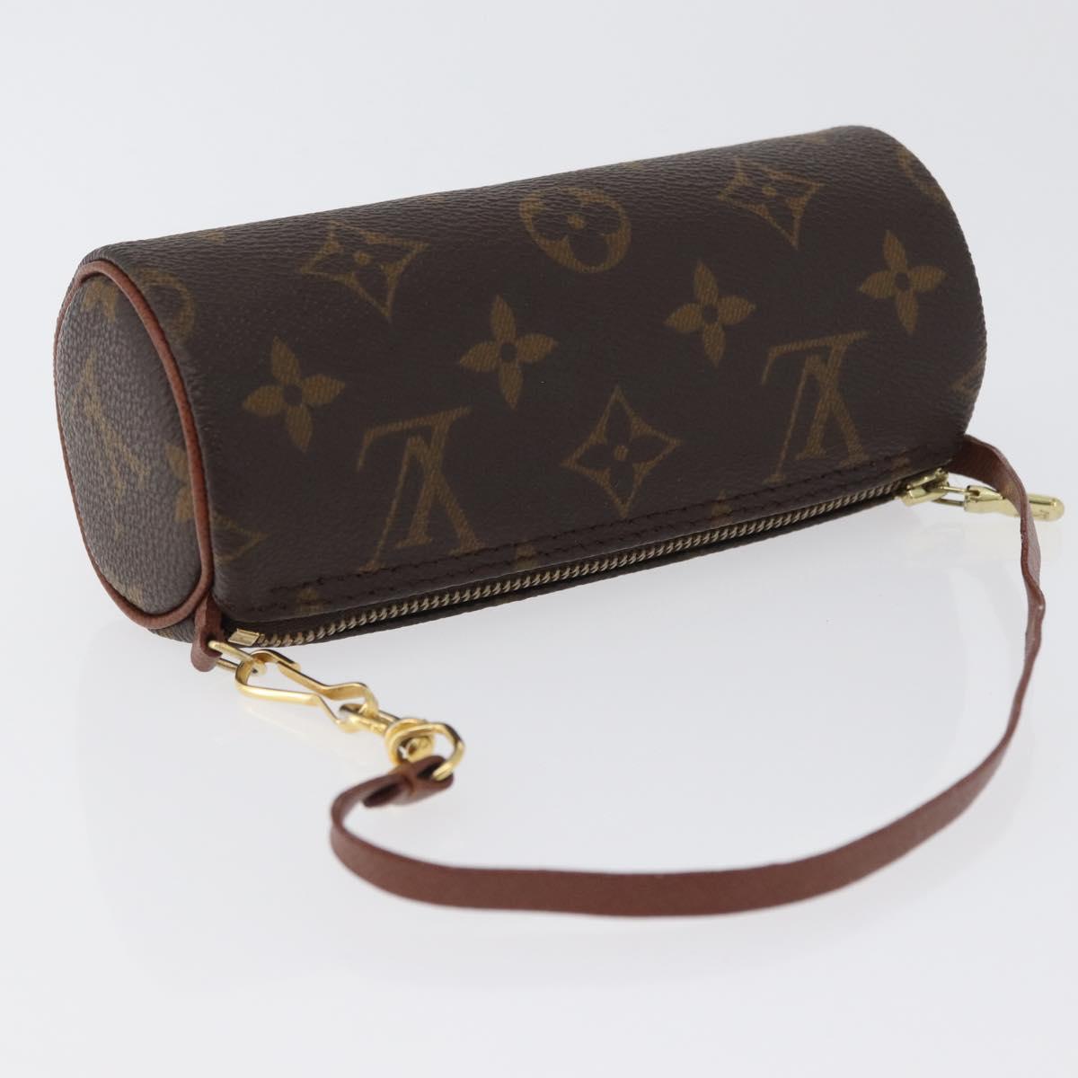 LOUIS VUITTON Monogram Papillon Pouch LV Auth BA10857