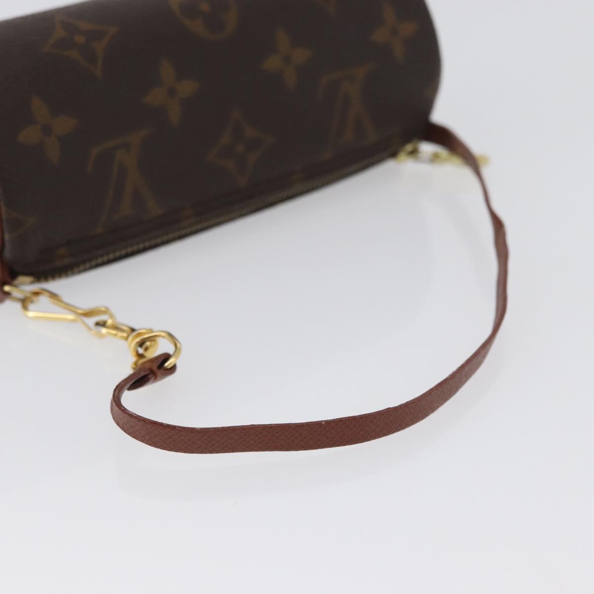 LOUIS VUITTON Monogram Papillon Pouch LV Auth BA10857