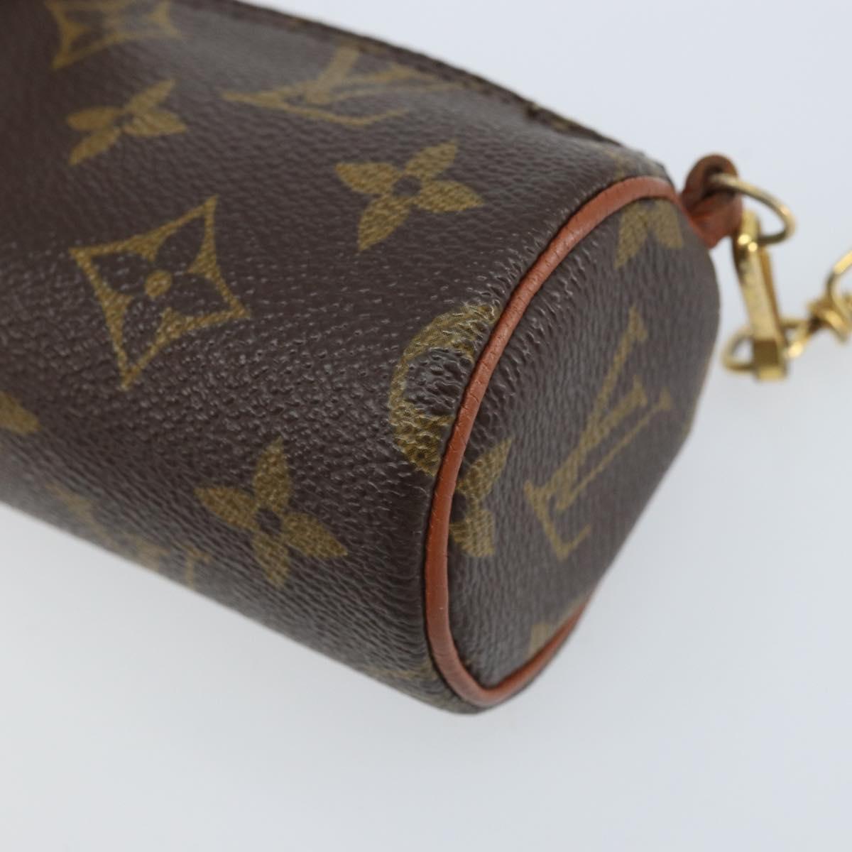 LOUIS VUITTON Monogram Papillon Pouch LV Auth BA10858