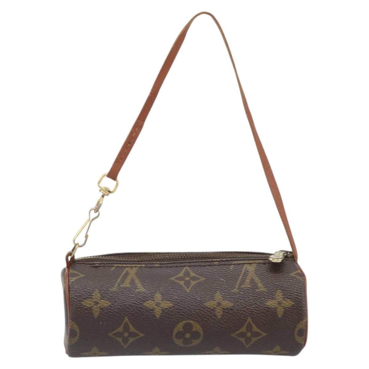 LOUIS VUITTON Monogram Papillon Pouch LV Auth BA10858
