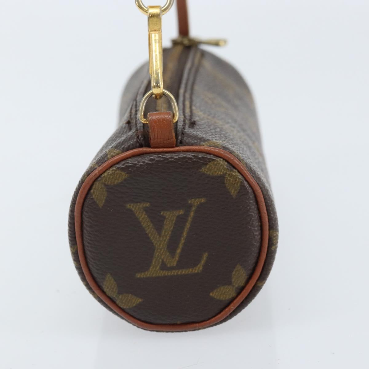 LOUIS VUITTON Monogram Papillon Pouch LV Auth BA10858