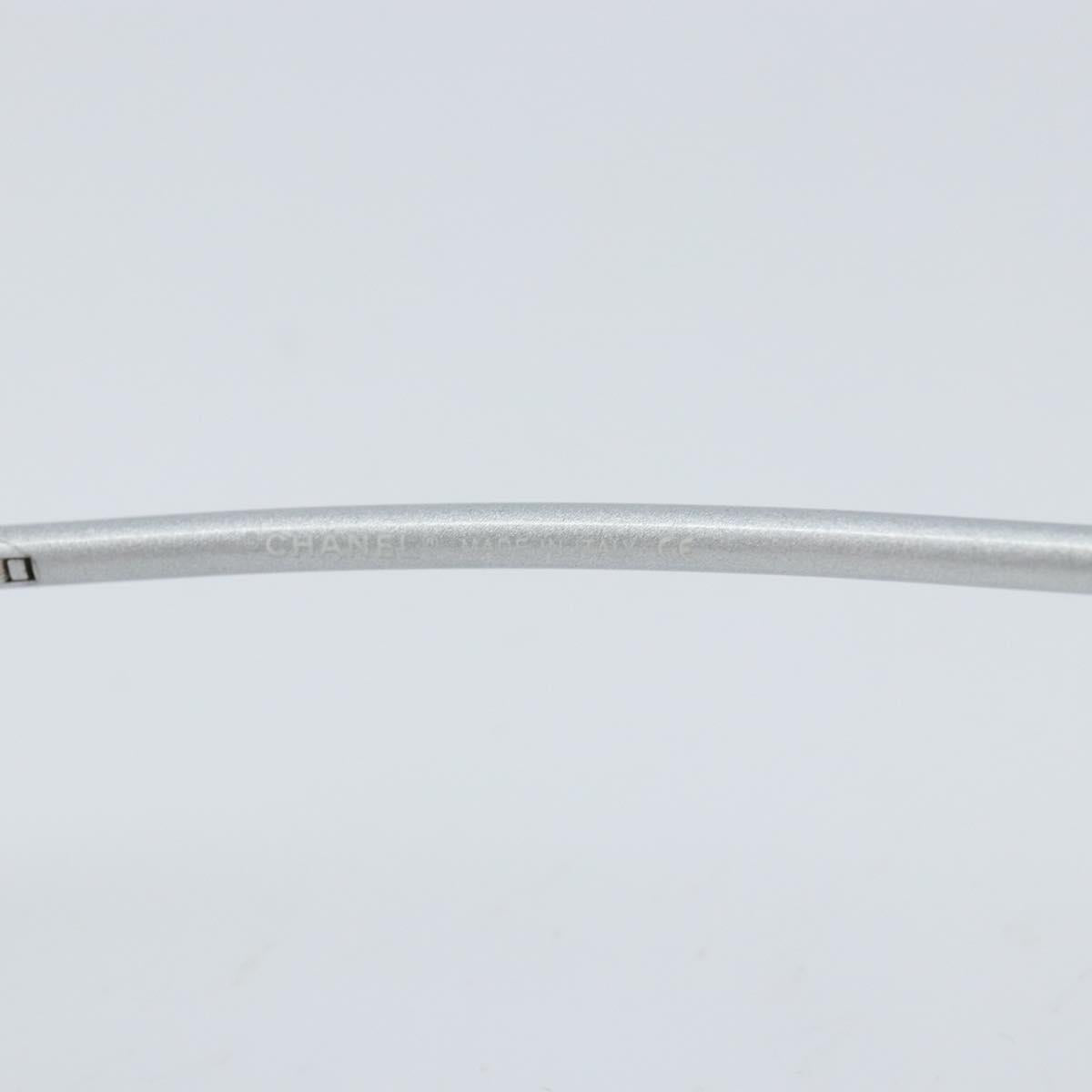 CHANEL Sunglasses metal Silver 4035 CC Auth BA10860