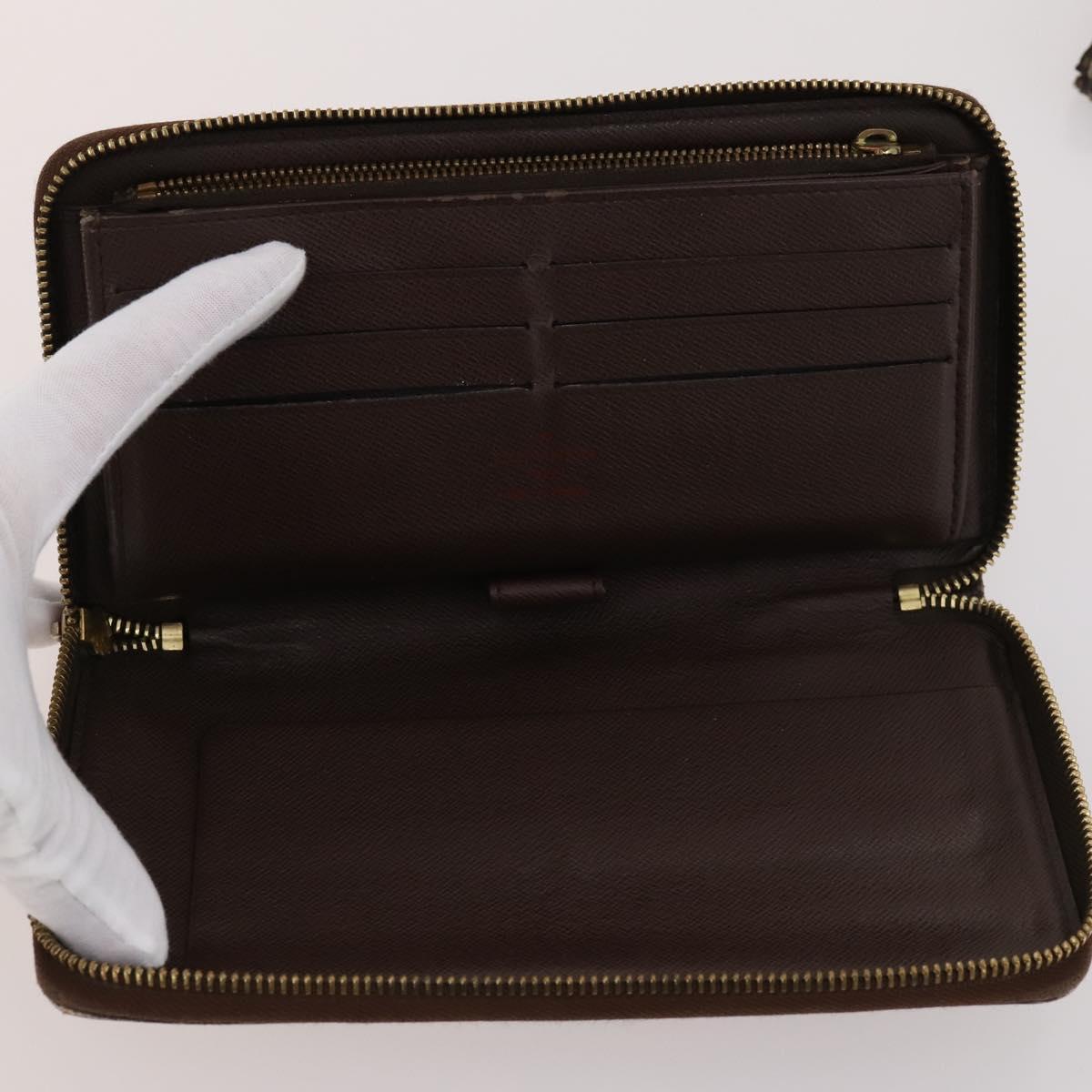 LOUIS VUITTON Monogram Damier Ebene Wallet 5 Set LV Auth BA10862