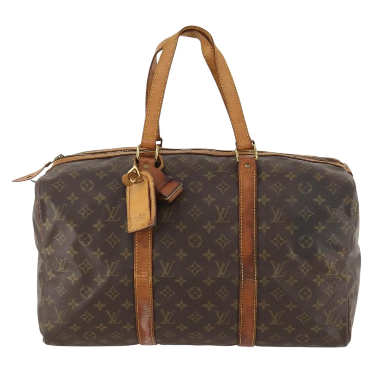 LOUIS VUITTON Monogram Sac Souple 45 Boston Bag M41624 LV Auth BA10865