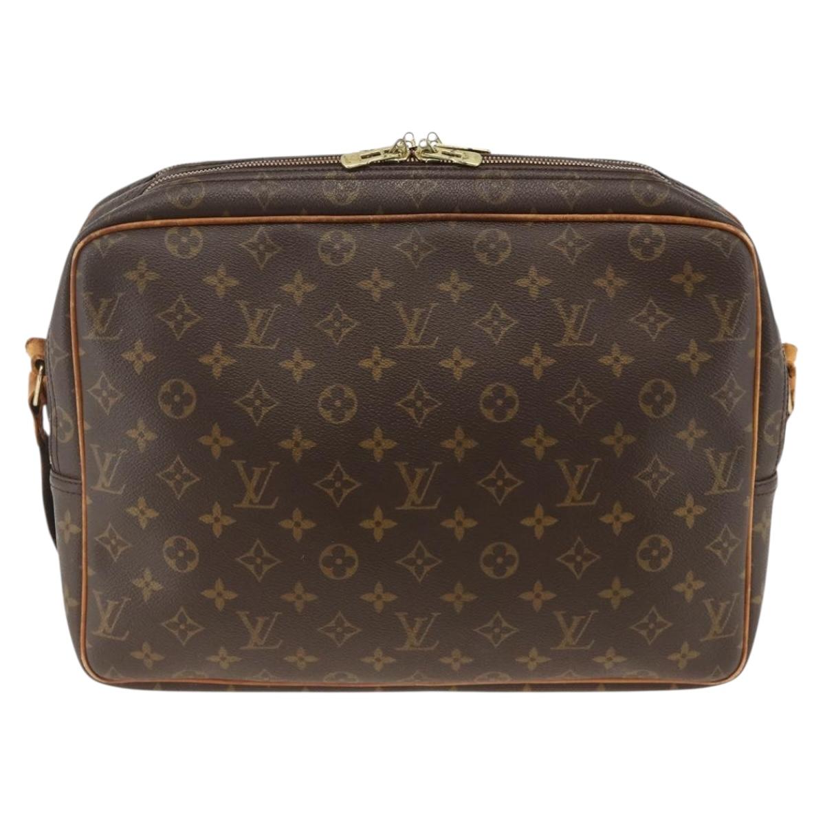 LOUIS VUITTON Monogram Reporter GM Shoulder Bag M45252 LV Auth BA10868