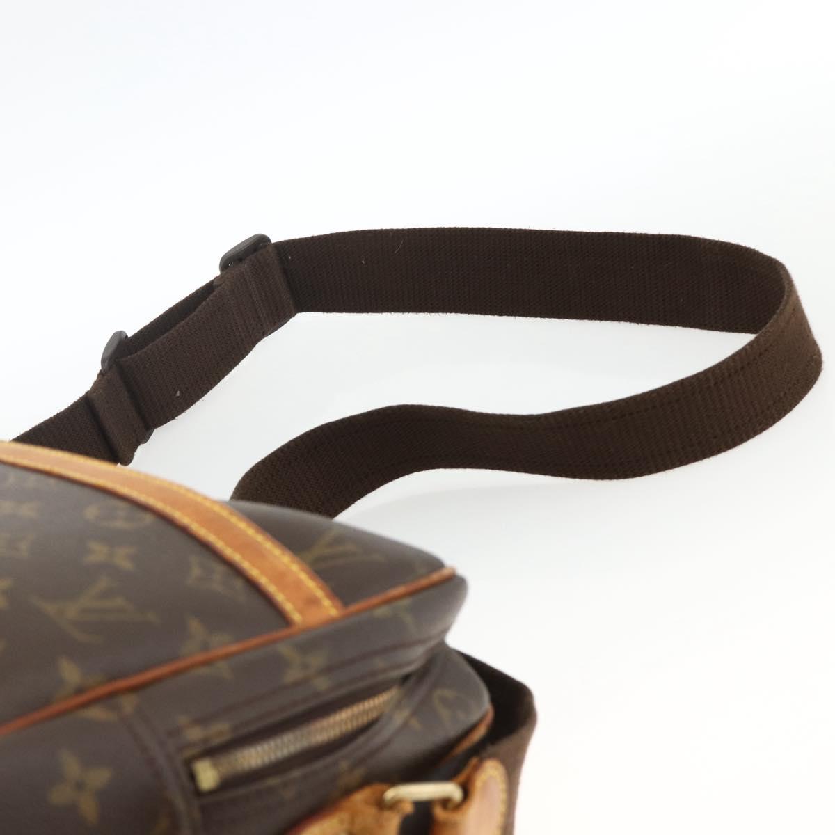 LOUIS VUITTON Monogram Reporter GM Shoulder Bag M45252 LV Auth BA10868