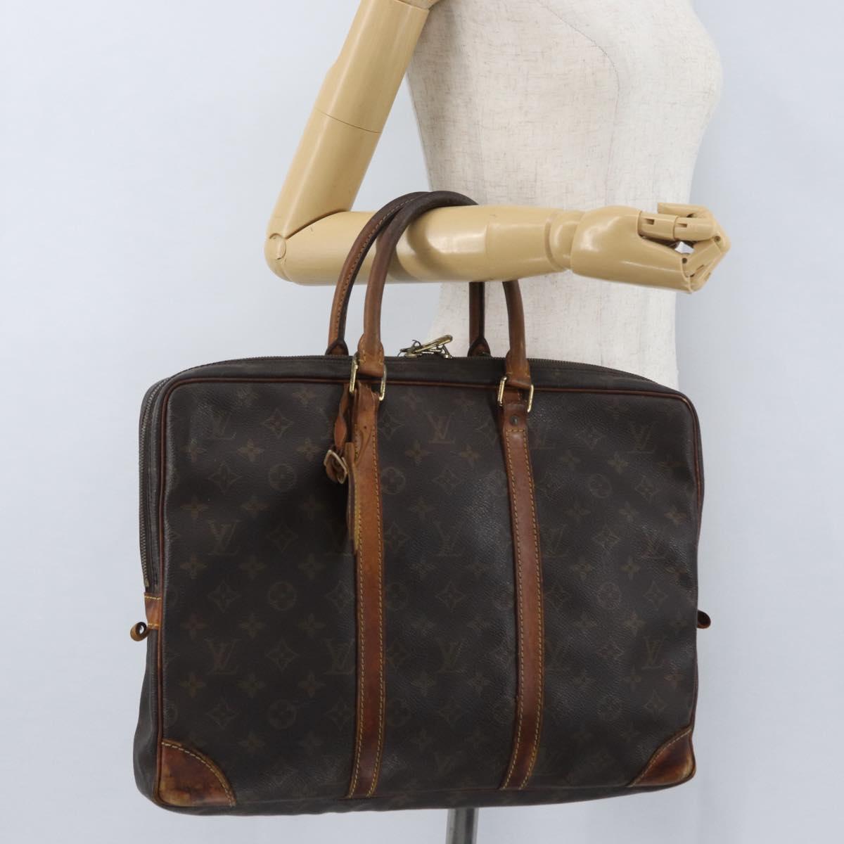 LOUIS VUITTON Monogram Porte Documents Voyage Business Bag M53361 Auth BA10877