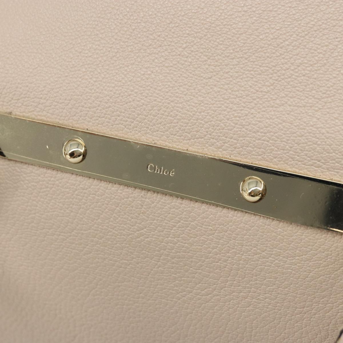 Chloe Hand Bag 2way Pink Gold Auth BA10878